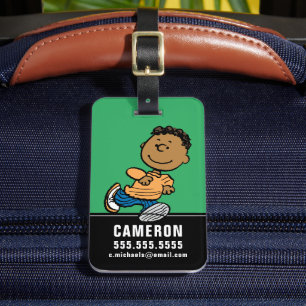 Peanuts   Franklin Running Luggage Tag