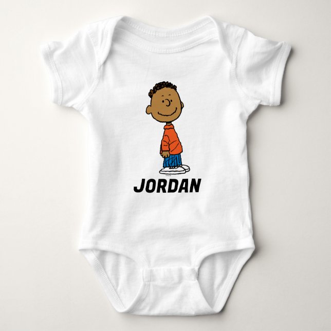 Peanuts | Franklin Smile Baby Bodysuit (Front)