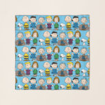 Peanuts Friends In A Row Scarf<br><div class="desc">Check out Snoopy,  Charlie Brown,  Lucy,  Pigpen,  Schroeder,  and Peppermint Patty lined up in a row.</div>