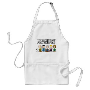 Peanuts Friends In A Row Standard Apron