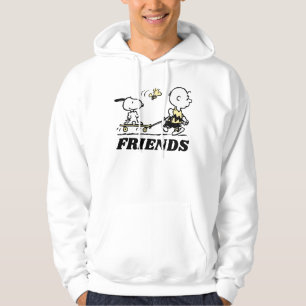 PEANUTS   Friends Skate Boarding Hoodie