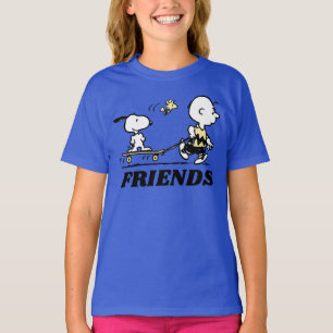 PEANUTS   Friends Skate Boarding T-Shirt
