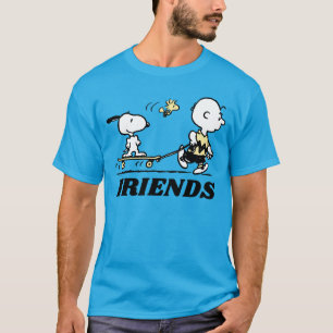 PEANUTS Friends Skate Boarding T-Shirt