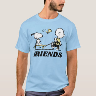 PEANUTS   Friends Skate Boarding T-Shirt