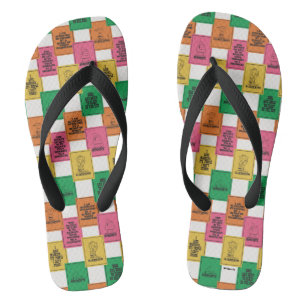 Peanuts Fun Colorblock Pattern Jandals