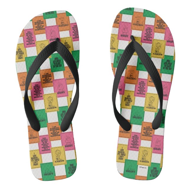Peanuts | Fun Colorblock Pattern Jandals (Footbed)