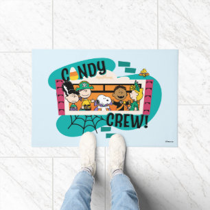 Peanuts Gang Candy Crew Halloween Doormat