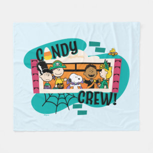 Peanuts Gang Candy Crew Halloween Fleece Blanket