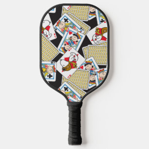 Peanuts Gang Card Deck Pattern Pickleball Paddle