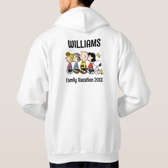 Peanuts Gang Family Vacation Hoodie (Back)