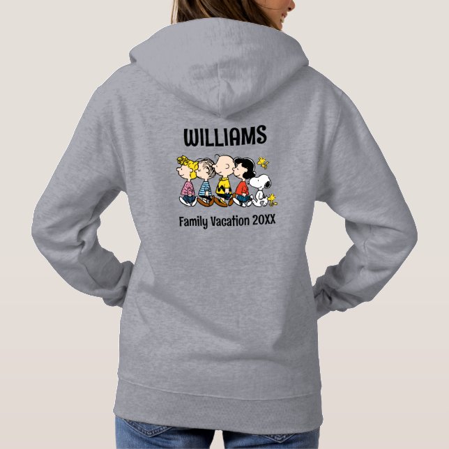 Peanuts Gang Family Vacation Hoodie (Back)
