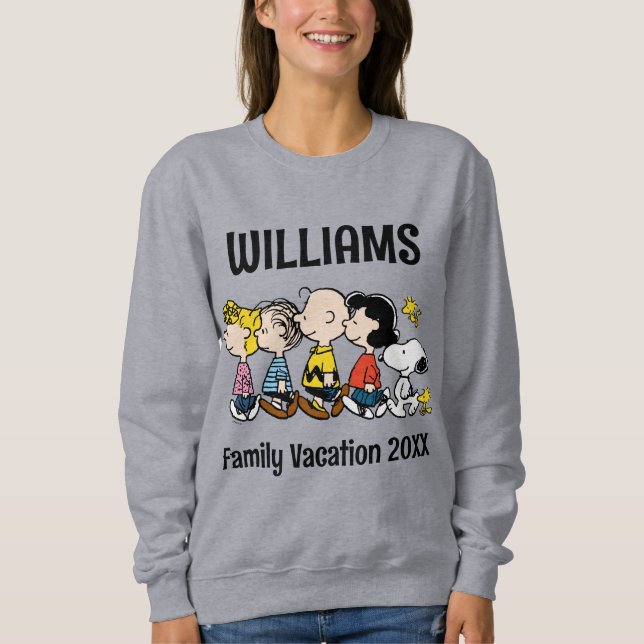 Peanuts Gang Family Vacation Sweatshirt (Front)