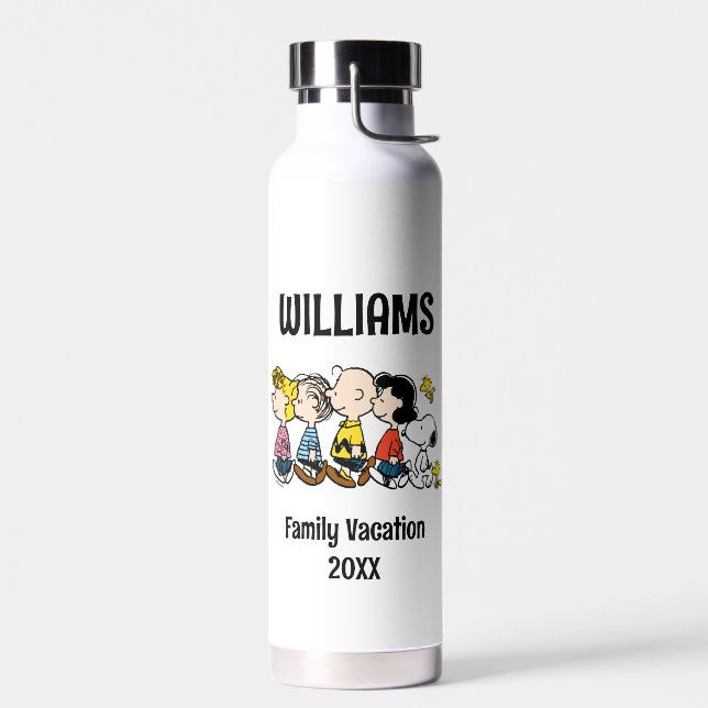 Peanuts Gang Family Vacation Water Bottle (Left)