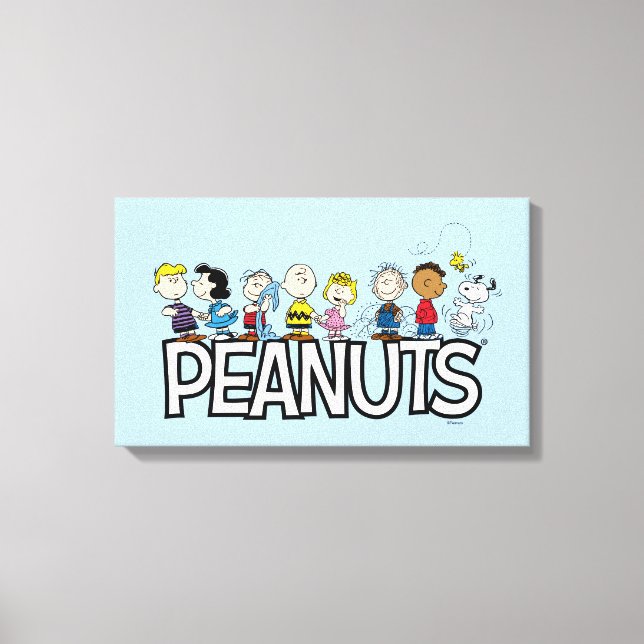 Peanuts Gang Group Lineup Canvas Print (Front)