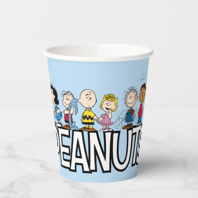 Peanuts Gang Group Lineup Paper Cups (Left)