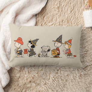 Peanuts Gang Happy Halloween Parade Lumbar Cushion