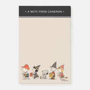 Peanuts Gang Happy Halloween Parade Post-it Notes