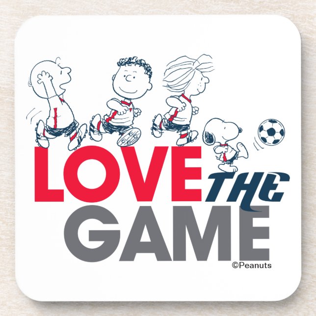 Peanuts Gang - Love The Game Coaster (Front)