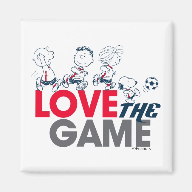 Peanuts Gang - Love The Game Magnet (Front)