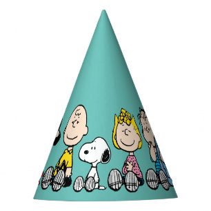 Peanuts Gang Sitting Together Party Hat