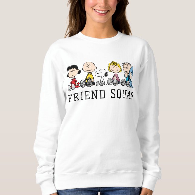 Peanuts Gang Sitting Together Sweatshirt (Front)