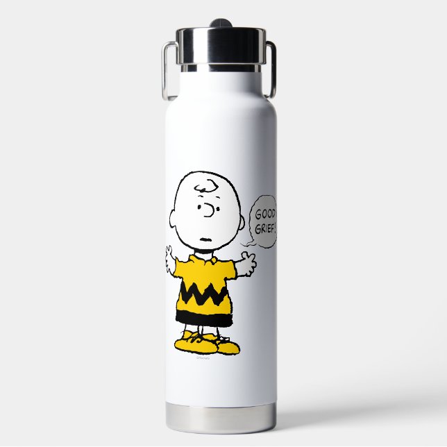 Peanuts | Good Grief Charlie Brown Water Bottle (Front)