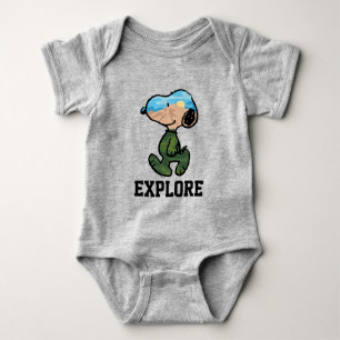 Peanuts   Great Outdoor Snoopy Baby Bodysuit