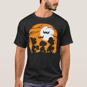 Peanuts Halloween Trick Or treat Silhouettes T-Shirt