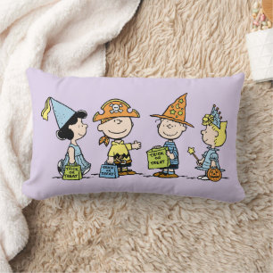 Peanuts Halloween Trick or Treaters Lumbar Cushion