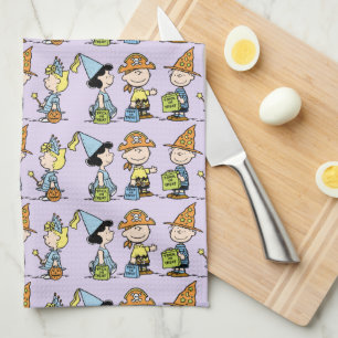 Peanuts Halloween Trick or Treaters Tea Towel