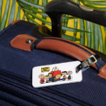 Peanuts | Happiness is Being One of the Gang Luggage Tag<br><div class="desc">Happiness is indeed being part of the Peanuts gang,  as depicted in the beloved comic strip and its various adaptations. The Peanuts characters,  despite their flaws and struggles,  find joy in their close-knit friendships and shared experiences.</div>