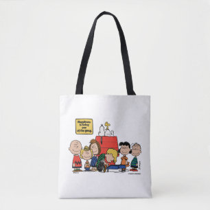 Peanuts   Happiness is Being One of the Gang Tote Bag