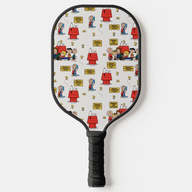 Peanuts | Happiness is… Pickleball Paddle (Front)