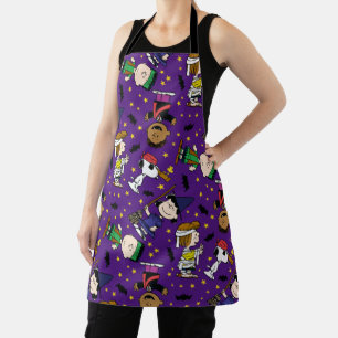 Peanuts Happy Halloween Pattern Apron