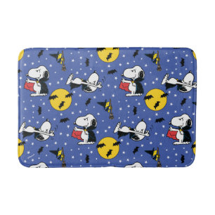 Peanuts   Happy Halloween Pattern Bath Mat