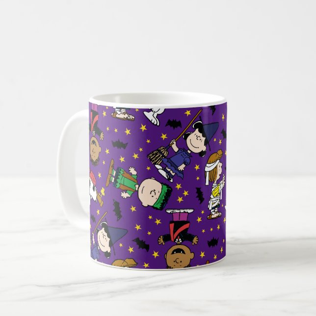 Peanuts | Happy Halloween Pattern Coffee Mug (Front Left)