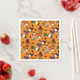 Peanuts   Happy Halloween Pattern Napkin