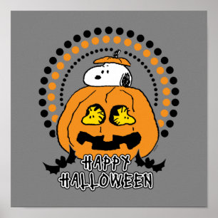 Peanuts Happy Halloween Poster
