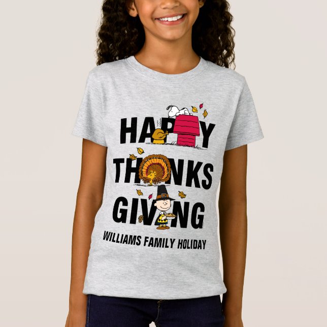 Peanuts | Happy Thanksgiving Combo T-Shirt (Front)