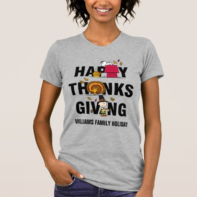 Peanuts | Happy Thanksgiving Combo T-Shirt (Front)