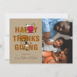Peanuts Happy Thanksgiving Holiday Card