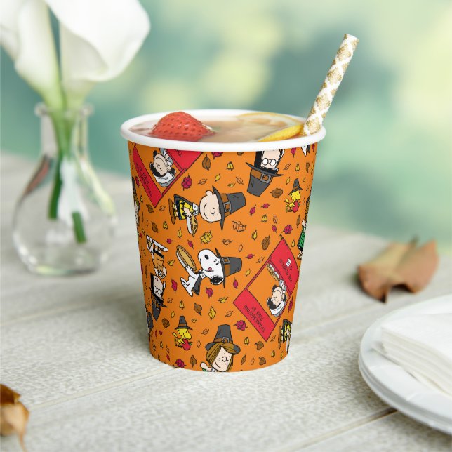 Peanuts | Happy Thanksgiving Pattern Paper Cups (Insitu)