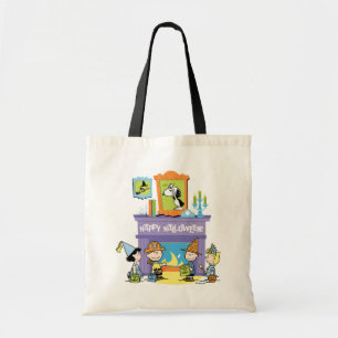 Peanuts Haunted Halls Halloween Tote Bag