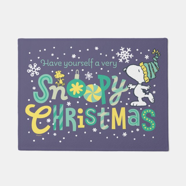 Peanuts | Have Yourself A Very Snoopy Christmas Doormat (Front)
