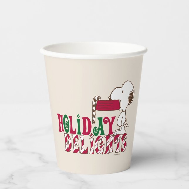 Peanuts | Holiday Delights Paper Cups (Front)