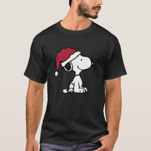 Peanuts Holiday Santa Hat Snoopy  T-Shirt