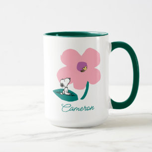 Peanuts Illustrating Nature Add Your Name Mug