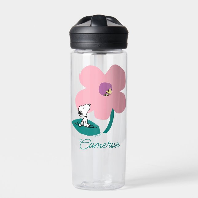 Peanuts | Illustrating Nature | Add Your Name Water Bottle (Front)