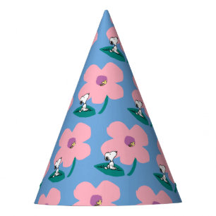 Peanuts Illustrating Nature Pink Flower Party Hat