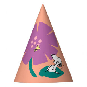 Peanuts Illustrating Nature Purple Flower Party Hat